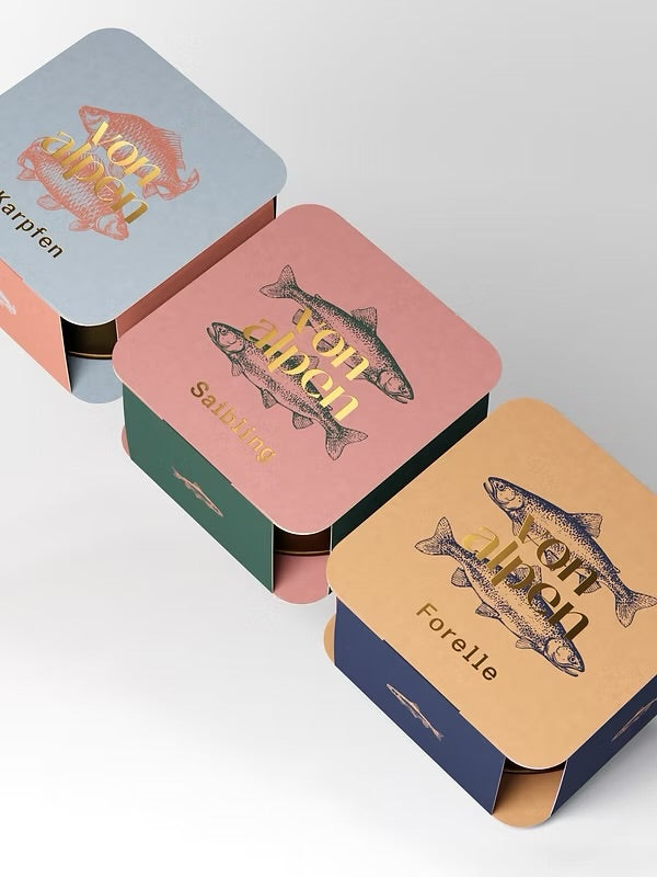 Feine Fischkonserven „von Alpen“